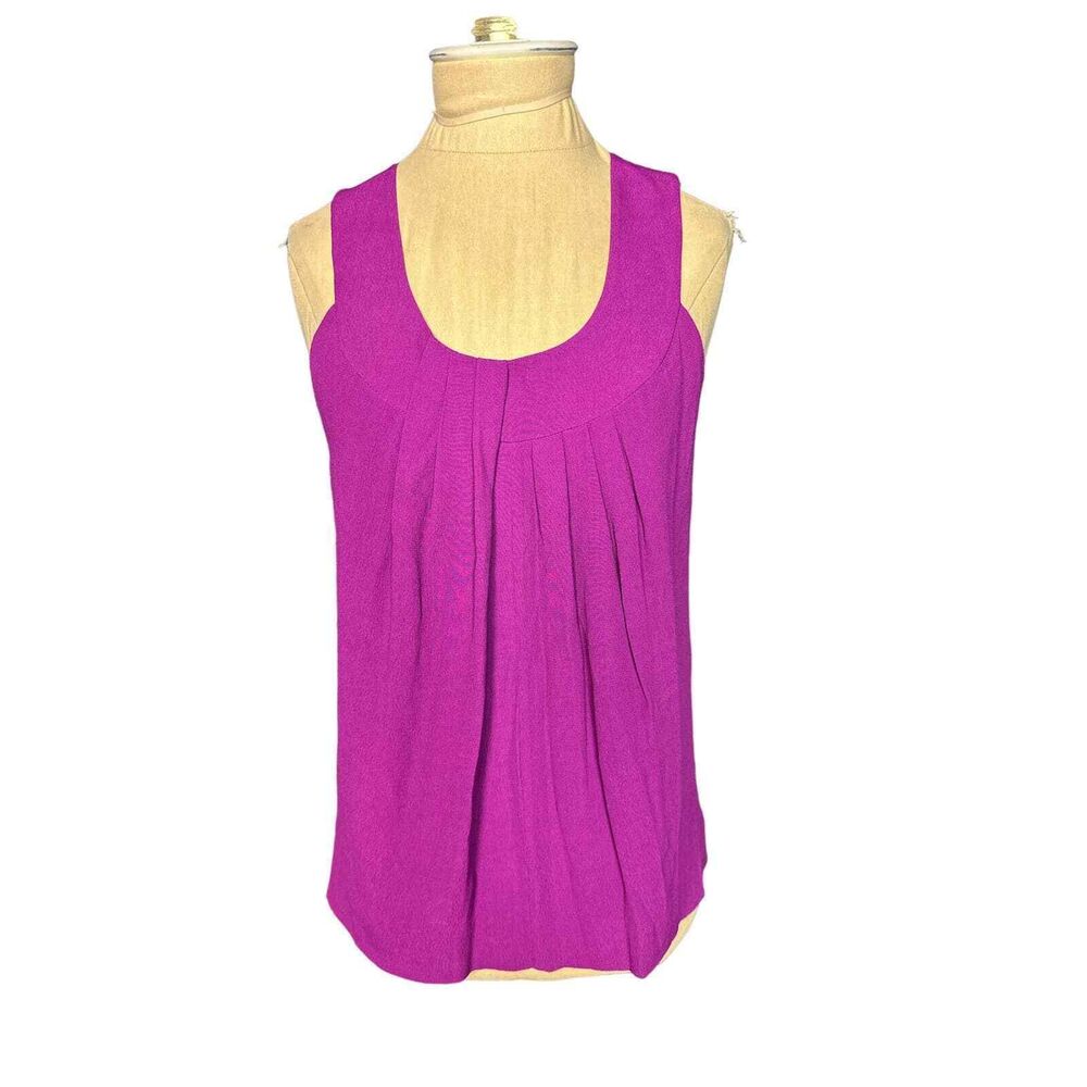 Kate Spade Violet Short Sleeve Viscose Lined Blouse Tunic Size XS